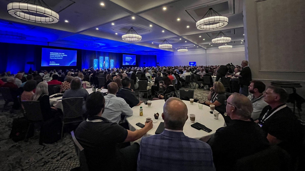 Attendees at Karmak Conference & Expo 2025 in St. Louis, Missouri, during the opening session.